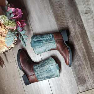 Old West Leather Baby Infant Toddler Boy Cowboy Boots Size 5 Boys NEW